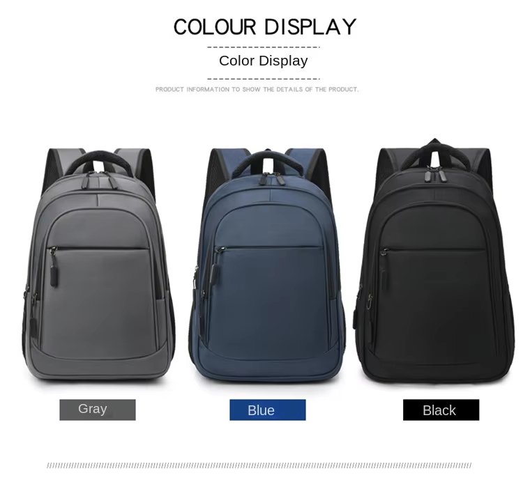 Water-Resistant Large Capacity Vintage Outdoor Business Oxford Backpack product detail