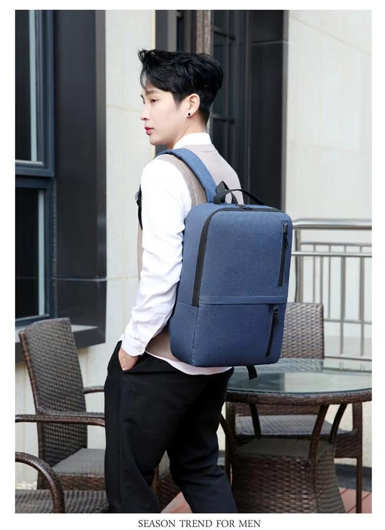 Water-Resistant Large Capacity Lightweight USB Business Oxford Laptop Backpack product detail