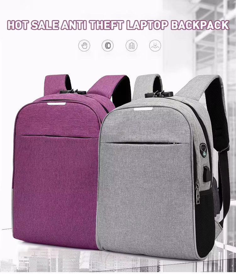 Anti-Theft Water-Resistant Large Capacity Lightweight USB Oxford Laptop Backpack product detail