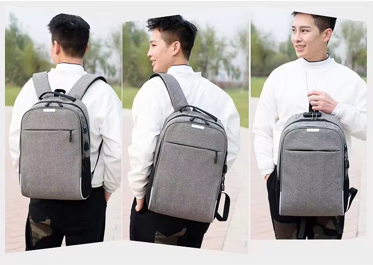 Anti-Theft Water-Resistant Large Capacity Lightweight USB Oxford Laptop Backpack product detail