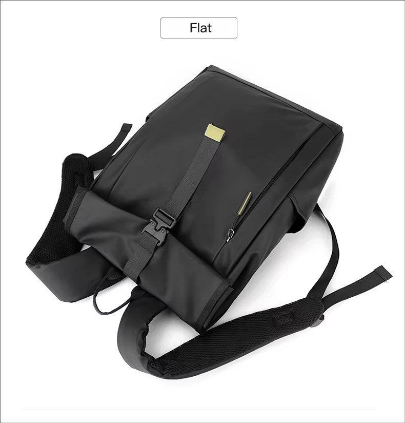 Large Capacity Outdoor Business Travel School Nylon Roll Top Backpack product detail