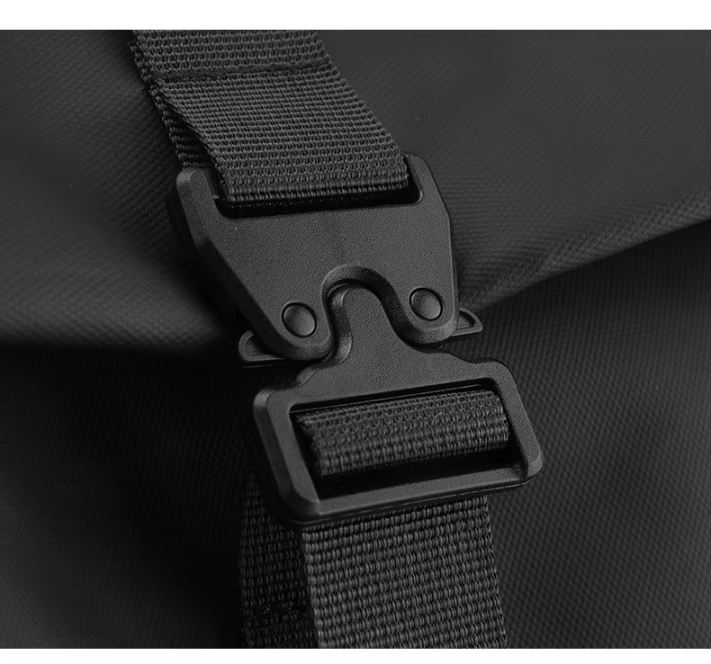 Large Capacity Outdoor Business Travel School Nylon Roll Top Backpack product detail