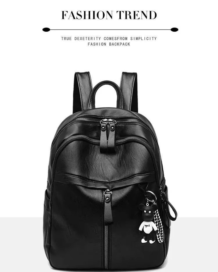 Modern Casual PU Leather Casual Backpack product detail
