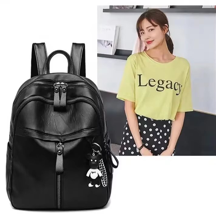 Modern Casual PU Leather Casual Backpack product detail