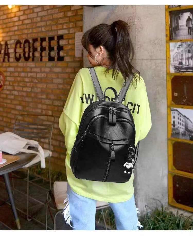 Modern Casual PU Leather Casual Backpack product detail