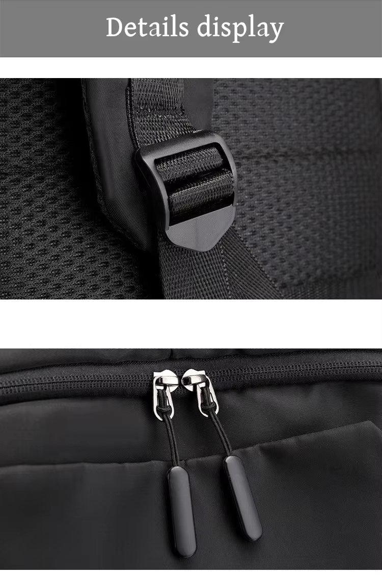 Anti-Theft Water-Resistant USB Modern Business Nylon Laptop Backpack product detail