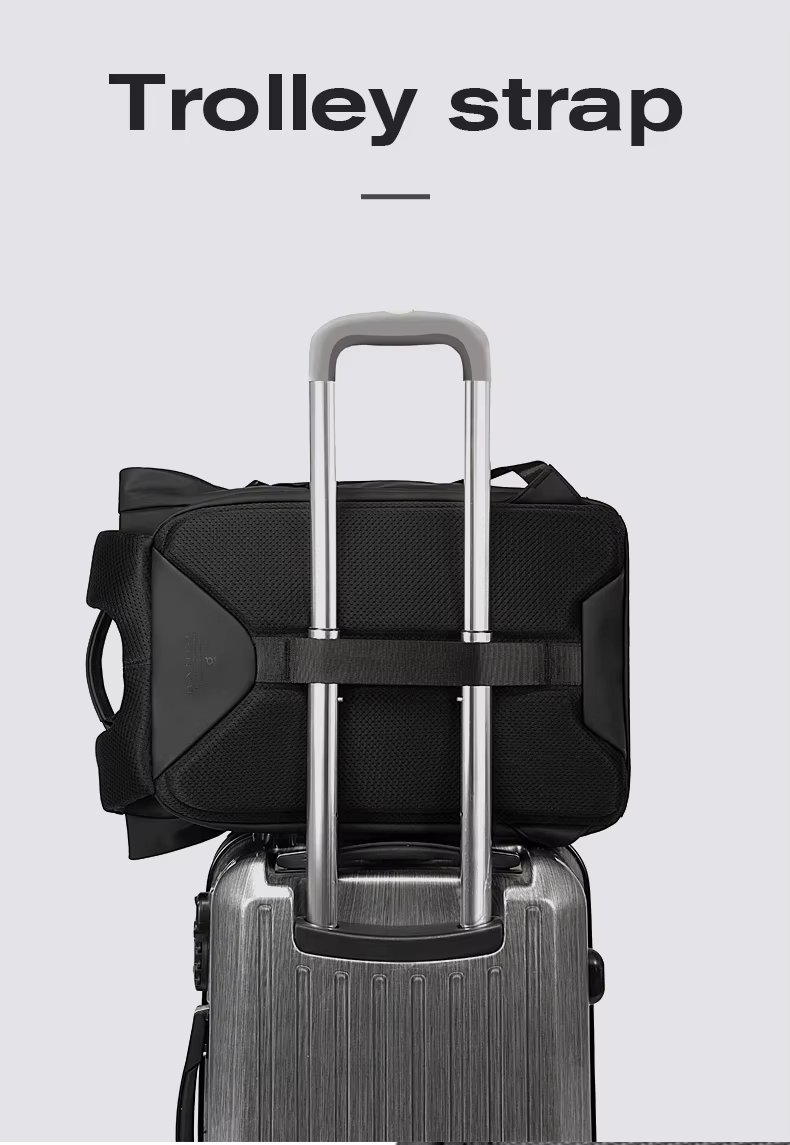 Anti-Theft Water-Resistant Business Casual PU Leather Laptop Backpack product detail