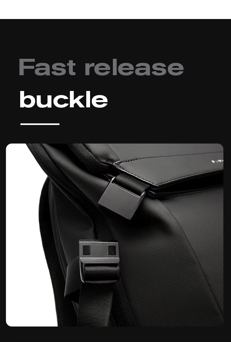 Anti-Theft Water-Resistant Business Casual PU Leather Laptop Backpack product detail
