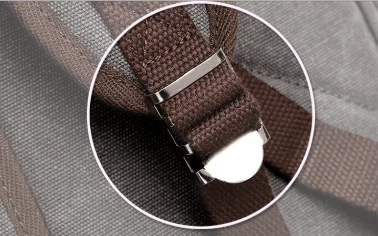 Water-Resistant Outdoor Casual Canvas Laptop Backpack product detail
