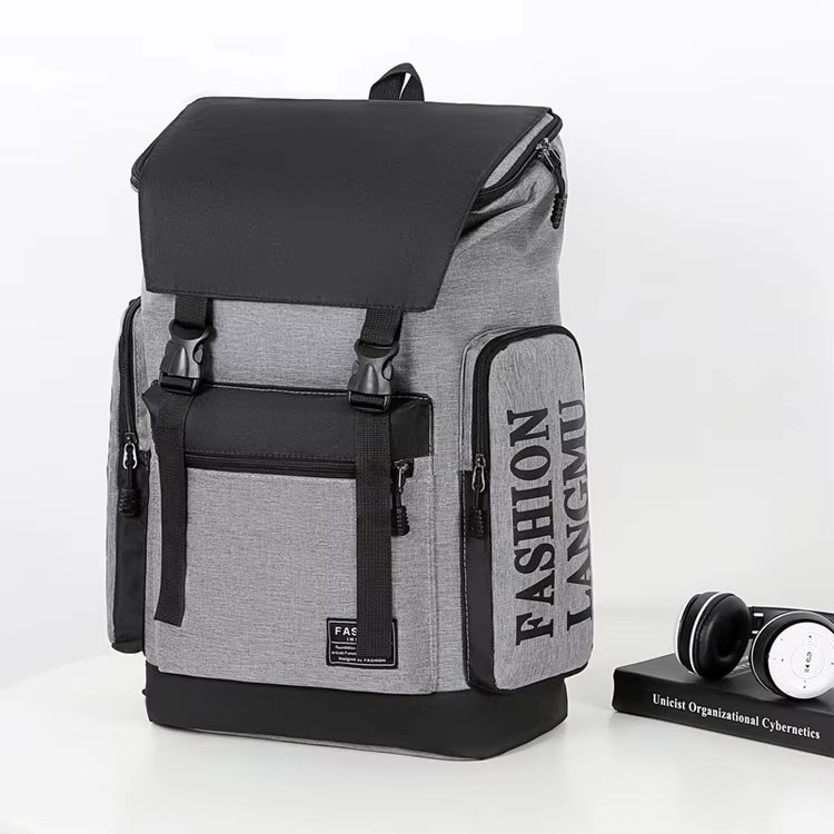 Water-Resistant Large Capacity Modern School Casual Nylon Laptop Backpack product detail