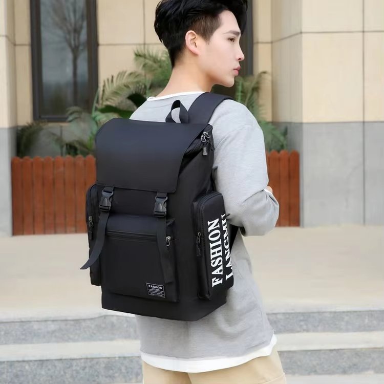 Water-Resistant Large Capacity Modern School Casual Nylon Laptop Backpack product detail