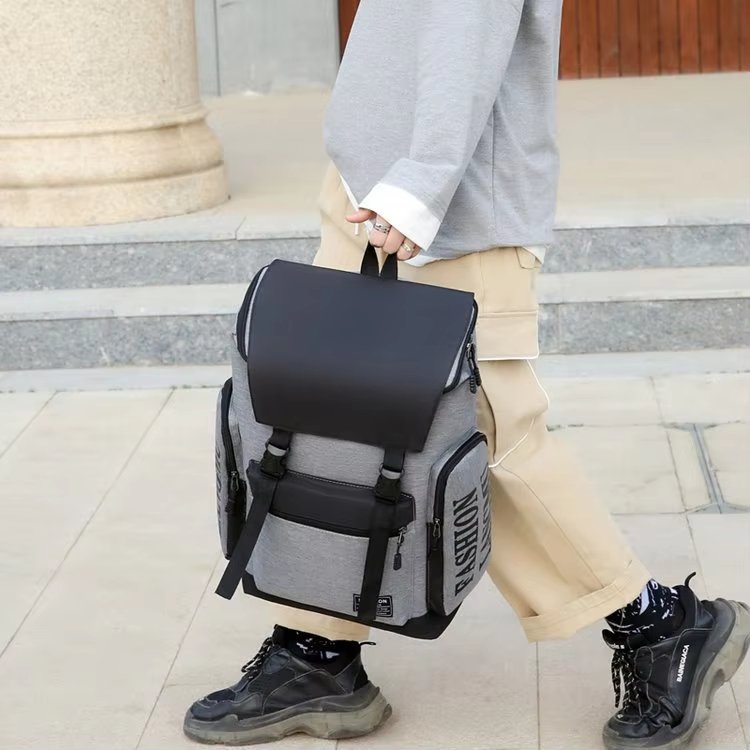 Water-Resistant Large Capacity Modern School Casual Nylon Laptop Backpack product detail