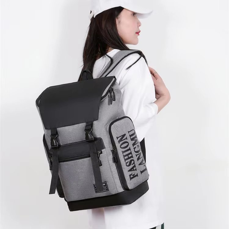 Water-Resistant Large Capacity Modern School Casual Nylon Laptop Backpack product detail